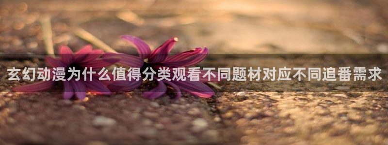 肉动漫在线观看里番:玄幻动漫为什么值得分类观看不同题材对应不同追番需求配图