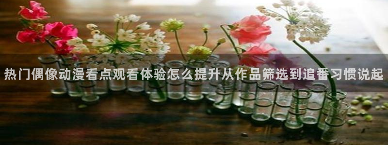 肉片动漫里番在线观看:热门偶像动漫看点观看体验怎么提升从作品筛选到追番习惯说起配图