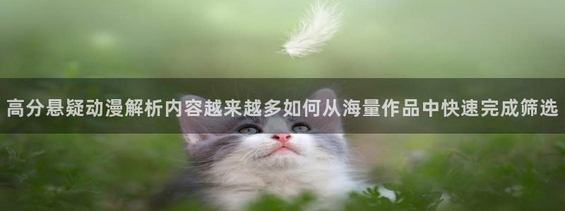 里番在线观看全集动漫：高分悬疑动漫解析内容越来越多如何从海量作品中快速完成筛选配图
